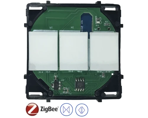 Сенсорный Zigbee модуль выключатель штор M-SK-Z801C — 3 клавиши